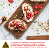 Manspdier Wood 3 Tier Serving Tray Three Tiered Cupcake Stand, Rectangle Serving Platter Wooden Farmhouse, Party Serving Brown Decorative Tray Decor Manspdier