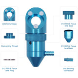 FONLAND K40 CO2 Laser Head with Air Assist for K40 Laser Engraver Cutter Engraving Machine, Lens Dia 12/18mm FL50.8mm & Dia 16mm FL25.4mm Mirror 20mm FONLAND