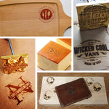 Custom Brass Branding Iron for Leather, Wood, and More - Personalised Metal Stamps CONNYAM
