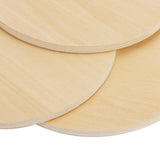 SHEUTSAN 24 PCS 6 x 6 Inch Blank Wood Circles, 1/4 Inch Thick Unfinished Wood Rounds Cutouts, Round Basswood Circles for Crafts Door Signs SHEUTSAN