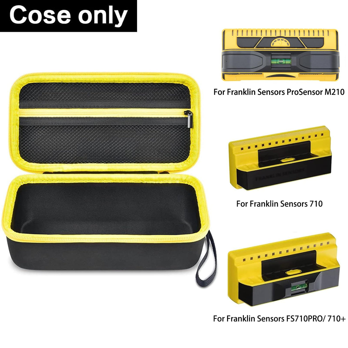 Case Compatible with Franklin Sensors ProSensor M210 710PRO 710 Professional Stud Finder. Carrying Travel Storage Bag Holder with Mesh Pocket for GWCASE