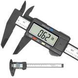 Electronic Digital Caliper, Plastic Vernier Caliper, Caliper Measuring Tool with Inch/Millimeter Conversion, Extra Large LCD Screen, 0-6 Inch/0-150 Vizbrite