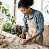 Arteza Pottery & Polymer Clay Tools, 42-Piece Sculpting Set, Steel Tip Tools with Wooden Handles, for Pottery Modeling, Smoothing, Carving & Ceramics ARTEZA