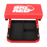 Torin TR6300 Red Rolling Creeper Garage/Shop Seat: Padded Mechanic Stool with Tool Tray BIG RED