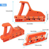 JEEJINYAN 45+60 Degree Woodworking Gypsum Board Planer Tool, Gypsum Board Hand Plane with Blades, Hand Plane Gypsum Board Cutting Tool for Cutting JEEJINYAN