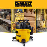 DeWALT DXV10PZ 10 Gallon 5.5 Peak HP Poly Wet Dry Vacuum, Yellow DEWALT