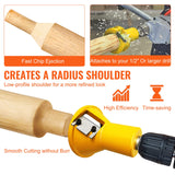 VEVOR Tenon Cutter, 1.5" / 38 mm Diameter, with Dual Straight Blades & Button Screws Home Master Kit, Premium Aluminum & Steel Log Furniture Cutter, VEVOR