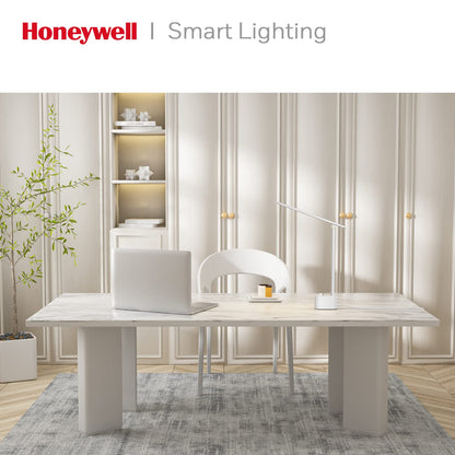 Honeywell HWT-H01 LED Desk Lamp Dimmable Table Lamp with USB A+C Dual Charging Port Eye-Caring Foldable Desk Light with 3 Color Modes for Home Office - WoodArtSupply