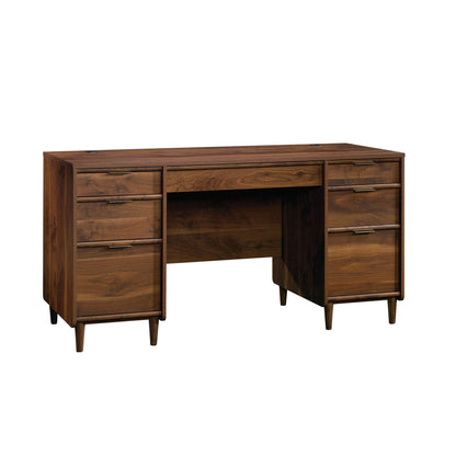 Sauder Clifford Place Executive Desk, Grand Walnut finish - WoodArtSupply