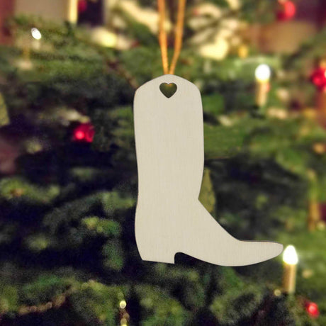 20pcs Cowboy Boots Wooden Cutouts DIY Crafts Embellishments Boots Shapes Unfinished Wood Gift Tags Ornaments for Wedding Birthday Baby Shower JANOU