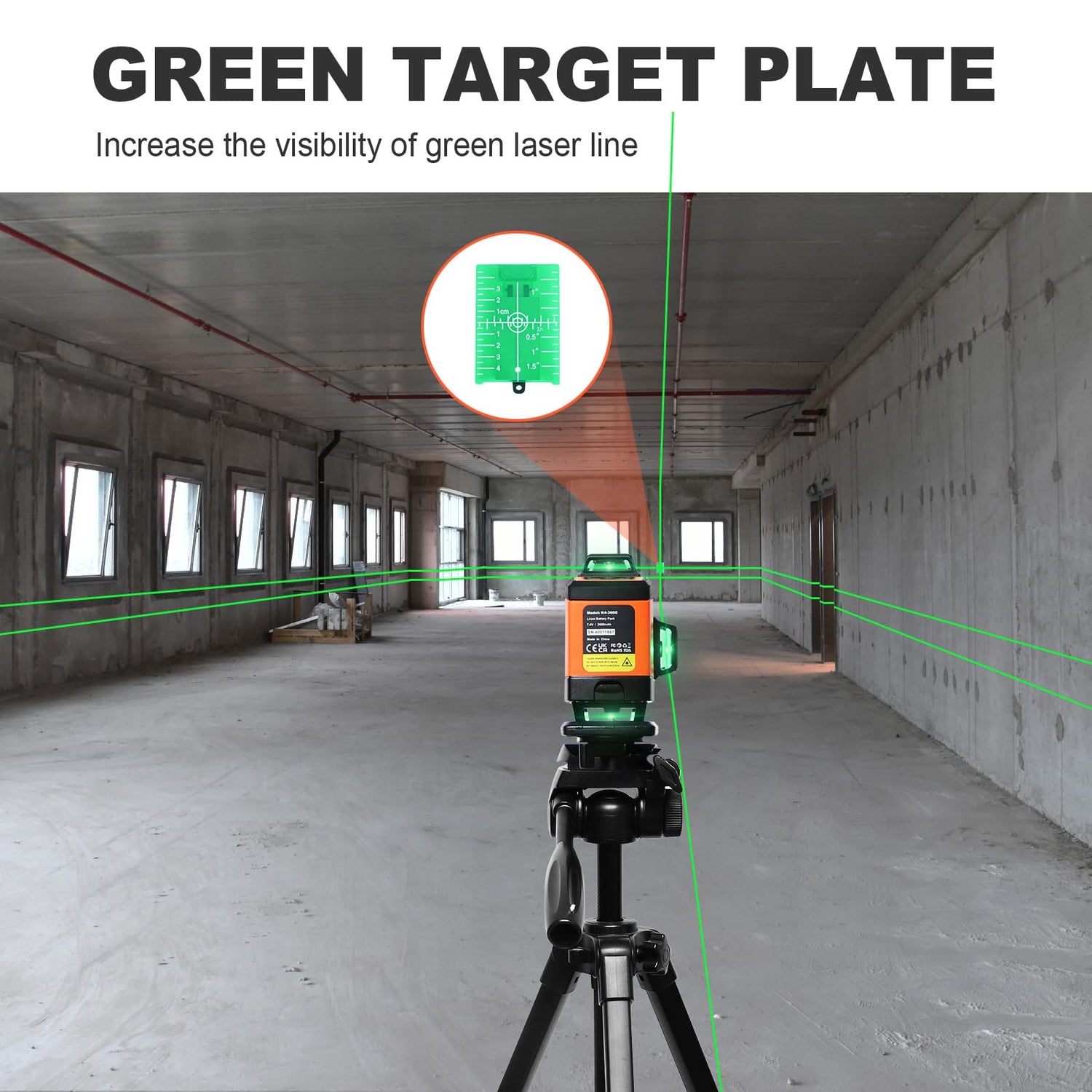 DOVOH 4x360° Laser Level 360 Self Leveling, 16 Line Laser Leveler for Construction Floor Tiling and Ceiling Rechargeable Green Beam 4D Plane Magnetic DOVOH
