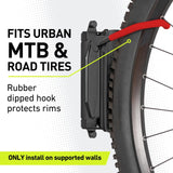 Vibrelli Swivel Bike Wall Mount - Bike Hanger - Vertical Bike Rack - Bike Hangers for Garage - MTB Mountain Bike Wall Mount Bike Rack - Bicycle Vibrelli