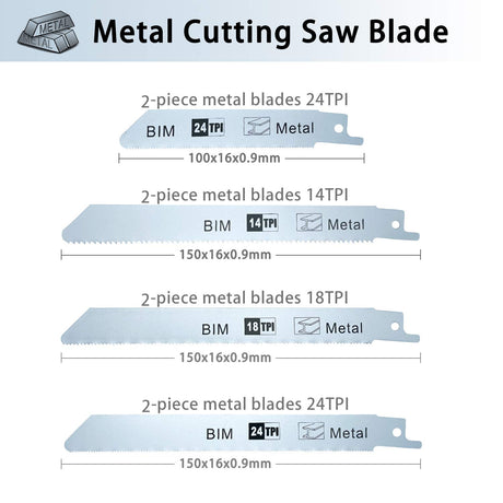 36PCS Reciprocating Saw Blades LEILUO Pruning Saw Blade for Wood Metal Plastic Sawsall. Blades Set fit DeWalt Bosch Makita Milwaukee Porter-Cable LEILUO