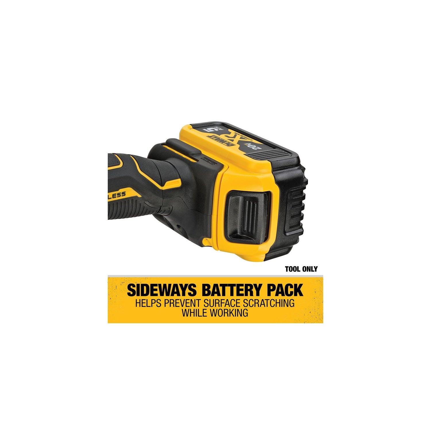 DEWALT 20V MAX* XR Cordless Polisher, Rotary, Variable Speed, 7-Inch, 180 mm, Tool Only (DCM849B) DEWALT