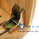 Lyellfe Bamboo Folding Step Stool, Non-Slip Leg Shaving Foot Rest Chair, Foldable One Step Stool for Home, Adults, Support up to 300lbs, Fully Lyellfe