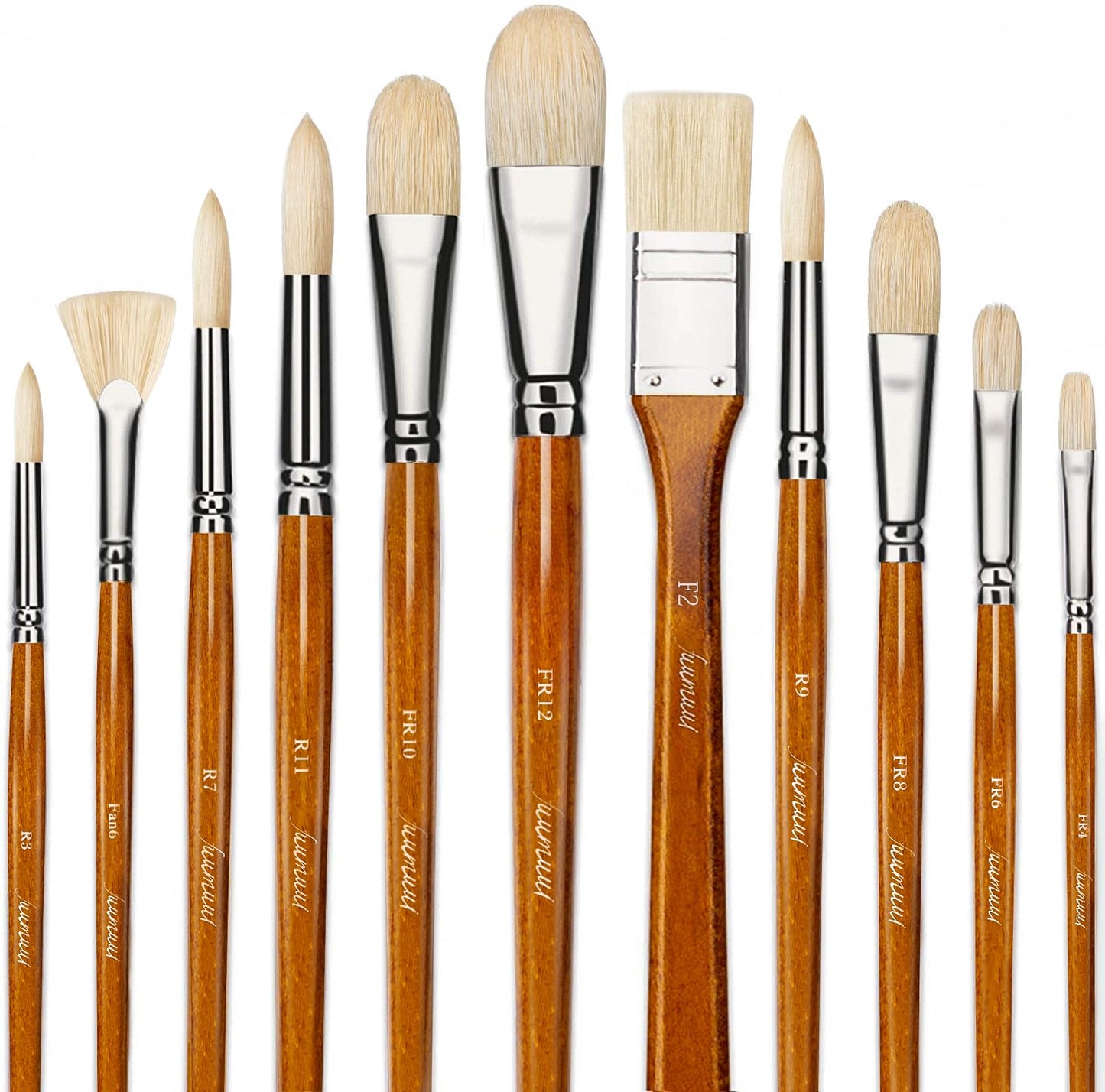  Miniature Paint Brushes, Fuumuui 11pcs Fine Detail Paint Brush  Set Citadel Model Paint Brushes for Acrylic Painting on Canvas, Watercolor,  Oil, Model Painting