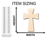 Unfinished Wood Germanic Cross Shape - Craft - up to 36" DIY 12" / 1/4" 24 Hour Crafts