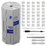 HengTianMei 128 in 1 Precision Screwdriver Set Professional Magnetic Repair Tool Kit for Computer, Laptop, Xbox, Macbook, Game Console (H1128) HengTianMei