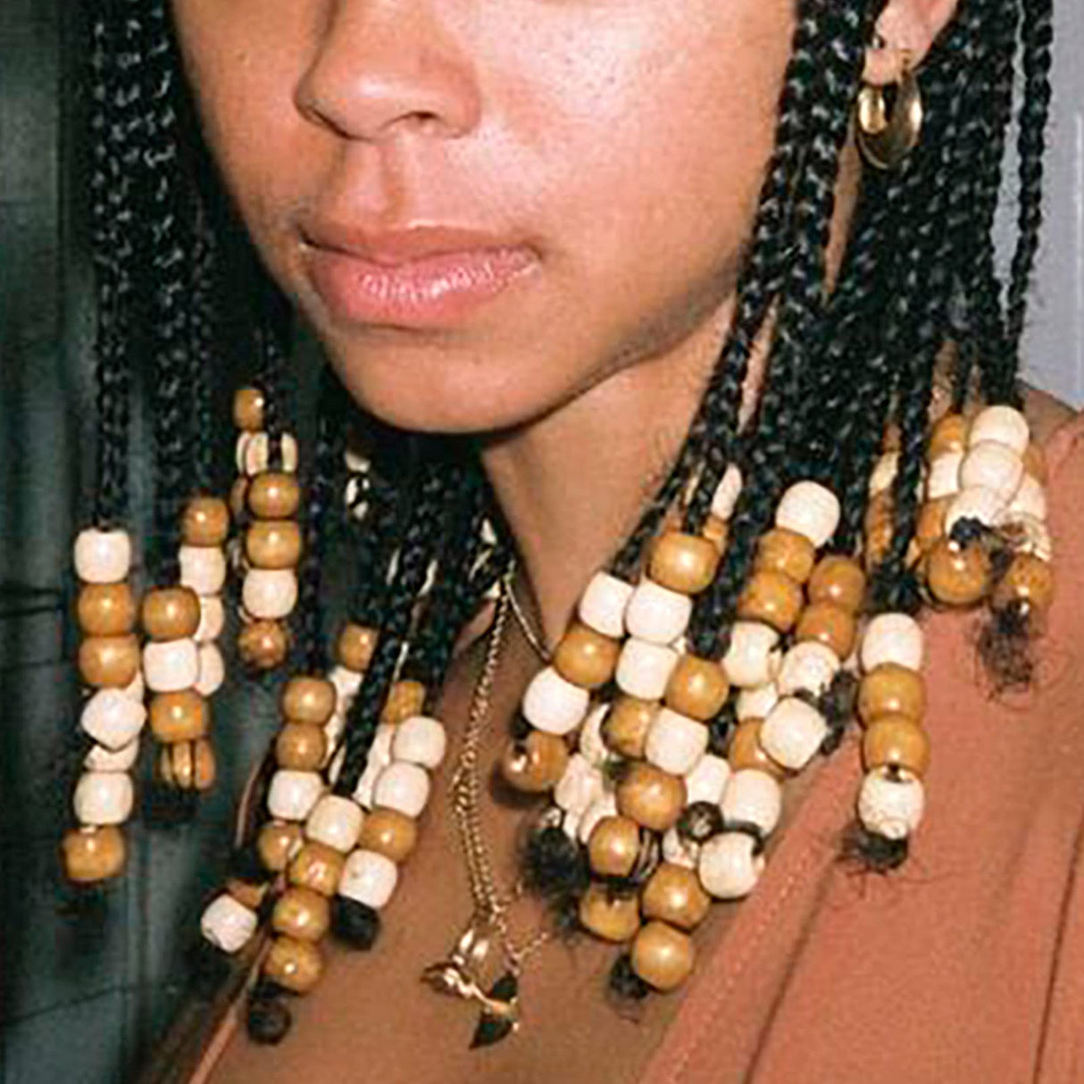 Pandahall 120Pcs Natural Large Hole Wood Beads Oval & Round Unfinished Wooden Loose Spacer Beads for Craft Jewelry Making, Hole:9-10mm PH PandaHall