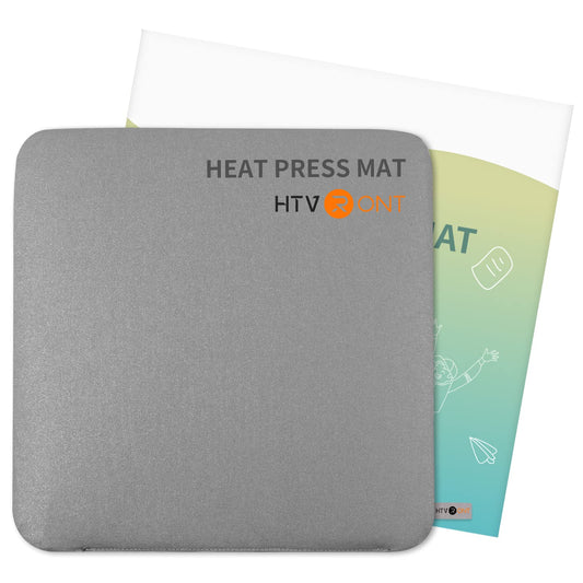 HTVRONT Heat Press Mat for Cricut: Heat Press Pad 11.5"x11.5" for Craft Vinyl Ironing Insulation Transfer, Double Sides Applicable Heat Mat for Heat - WoodArtSupply