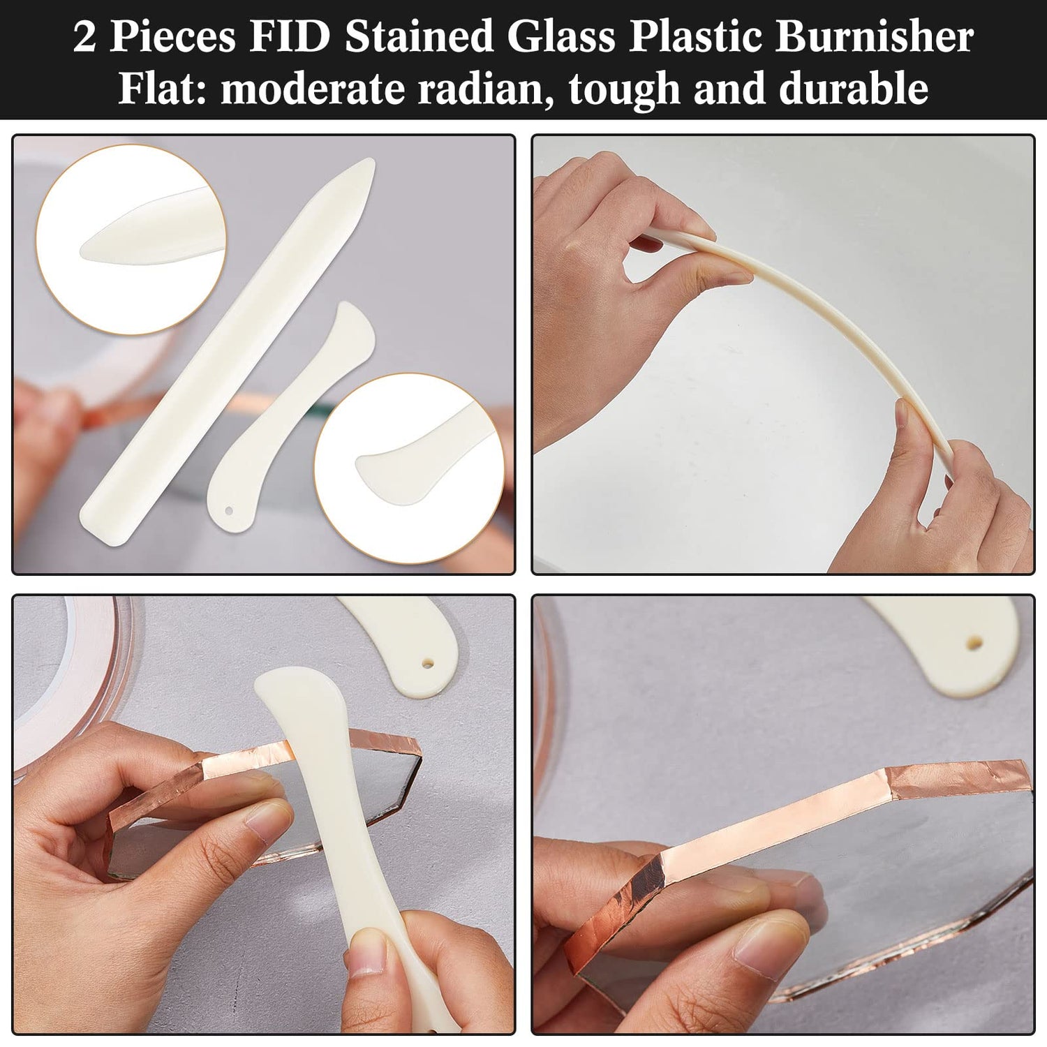 58 Pcs Stained Glass Supplies Glass Cutter Kit Including 8 Pcs Layout Block System 2 Pcs Class Running Breaking and Heavy Duty Glass Cutting Tool 2 Spakon