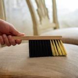 11.2" Hand Broom Medium-Soft Bristles Bench Brush, Sweeping Brush with Wooden Handle, Lightweight Dusting Brush, Handheld Small Broom, Shop Brush Harrison Greys