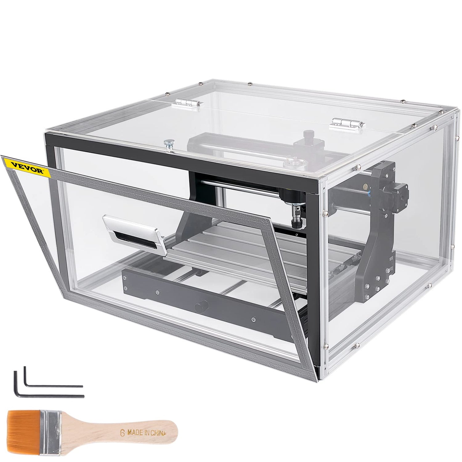 VEVOR CNC 3018 PRO Router Machine, GRBL Control 3-Axis Milling Engraver Engraving Machine, DIY CNC Router Kit with Transparent Enclosure, Offline VEVOR