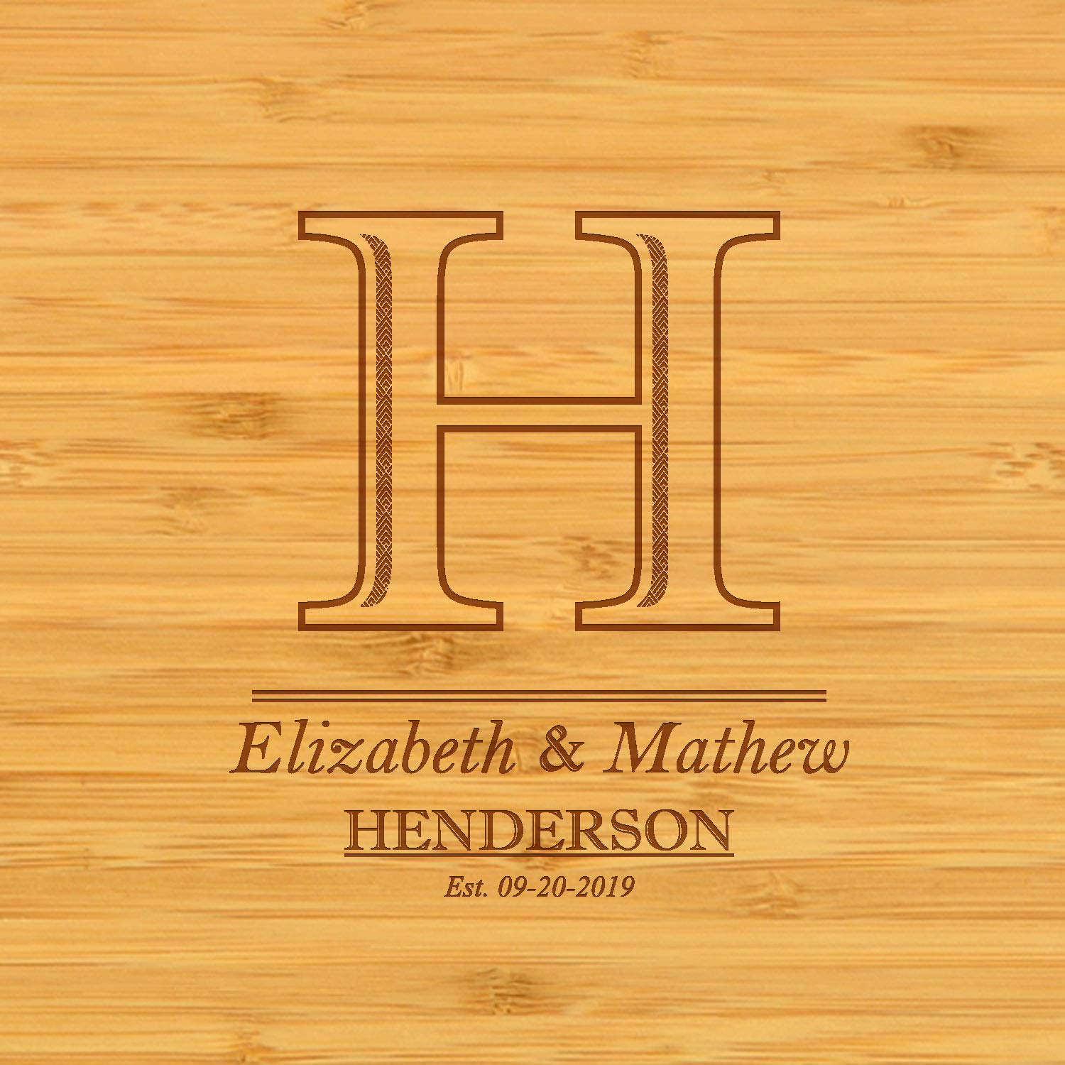 Custom Personalized Engraved Bamboo Cutting Board for Cheese & Charcuterie with Ceramic Dish, Knife Set & Cheese Markers -by Picnic at Ascot USA Picnic at Ascot