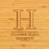 Custom Personalized Engraved Bamboo Cutting Board for Cheese & Charcuterie with Ceramic Dish, Knife Set & Cheese Markers -by Picnic at Ascot USA Picnic at Ascot