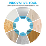 Newdeli Plywood Carrier, Panel Carrier, Drywall Carrying Tool Plywood Lifting Tool for Wood, Synthetic Cement Board - Clamping Thickness up to 3/4 Newdeli