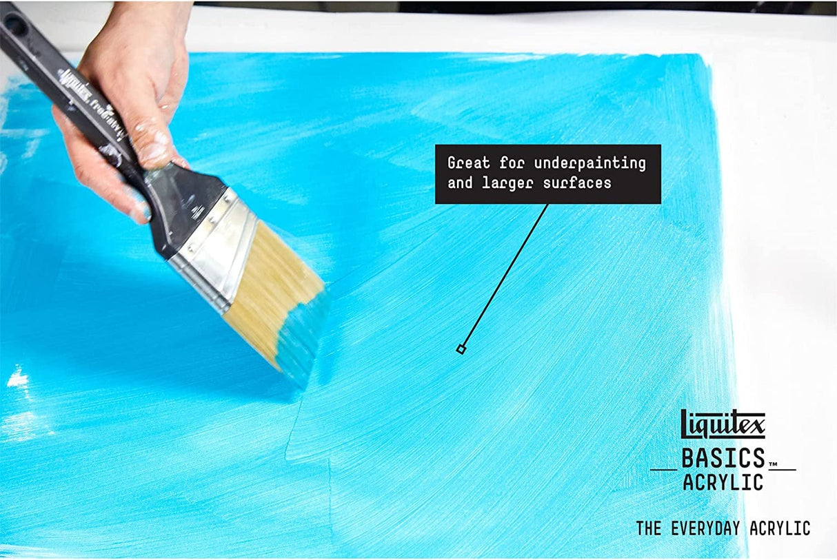 Liquitex BASICS Acrylic Paint Set, 4 x 75ml (2.4-oz), 1 x 118ml (4-oz) Essentials Paint Set Liquitex