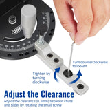 UOKRR Miter Gauge for Table Saw w/ 20 Inch-36 Inch Telescoping Aluminum Miter Fence & Bar/Precision Repetitive Cut Flip Stop / 60° Angled Ends for UOKRR