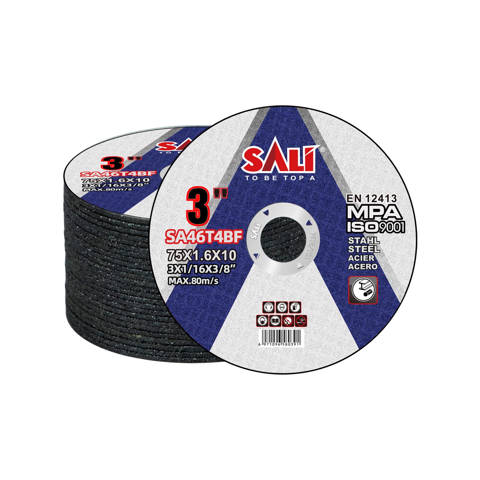 SALI 50 Pack Cut Off Wheels 3 Inch General Purpose Metal Cutting Wheel for 3 in Angle Grinders and Die Grinders- Cutting Disc Aggressive Cutting 3" x - WoodArtSupply