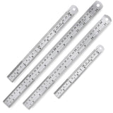 Mr. Pen Steel Rulers, 6, 8, 12, 14 inch Metal Rulers, Pack of 4 Mr. Pen