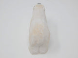 White Polar Bear - Small 2" Wooden Figurine - Arctic North Pole Snow Antarctica Carving Hand-Made Decoration Miniature Animals Woodwork Selsela