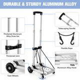 KEDSUM Foldable Aluminum Panel Hand Truck, Portable 270 lbs Lightweight Utility Cart for Travel, Shopping, Office Use KEDSUM