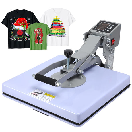 AKEYDIY 15x15 Heat Press Machine,Clamshell Heat Press Digital Heat Transfer Sublimation Printer Press Industrial-Quality Power Heat Press for T AKEYDIY