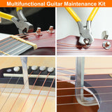 79Pcs Guitar Tool Kit, Guitar Repair Kit, Guitar Accessories Guitar Setup Kit, Luthier Tools Guitar Fret Kit for Ukulele Bass Mandolin Banjo, TIMDAM TIMDAM
