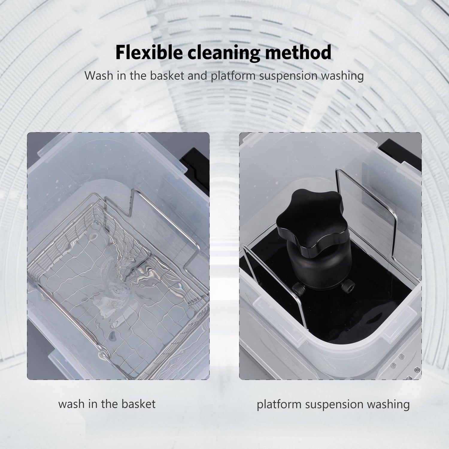 ELEGOO Mercury Plus 2 in 1 3D Printing Wash and Cure Station V2 for Mars Photon S Photon Mono LCD SLA DLP 3D Printer Models, Washing Size of 131mm(L) ELEGOO