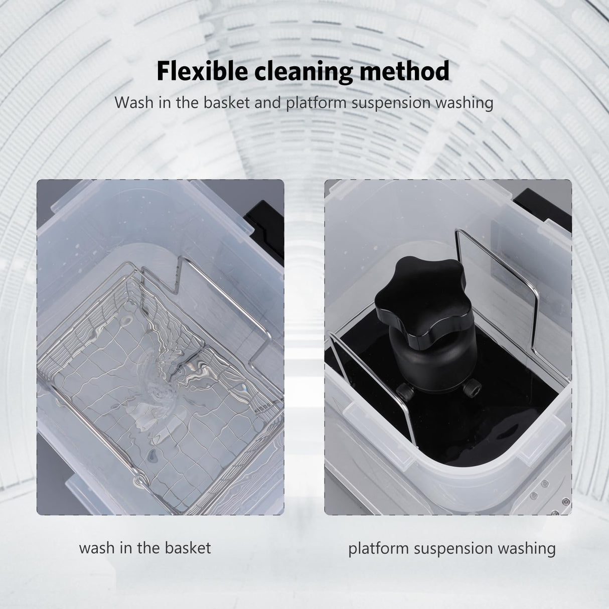 ELEGOO Mercury Plus 2 in 1 3D Printing Wash and Cure Station V2 for Mars Photon S Photon Mono LCD SLA DLP 3D Printer Models, Washing Size of 131mm(L) ELEGOO