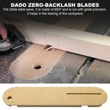 Dado Throat Plate Zero Clearance insert Fits Delta Table Saws 36-725, 36-725T2, 36-5152, 36-5000, 36-5000T2 RMSPO