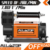 ALL-TOP Air Compressor Kit, 12V Portable Inflator 7.06CFM, Offroad Air Compressor for Truck ,Air Pump for Car Heavy Duty, Max 150PSI for SUV 4x4 ALL-TOP