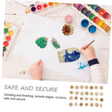 Yardenfun 300pcs Leaves Small Grass Chips Blank Bookmarks Plant Bookmark Plant Accessories Unfinished Wood Slices Wood Plant Cutouts Unpainted Wood Yardenfun