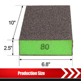 BOSHCRAFT 18 Pack Sanding Sponge, Washable and Reusable Sanding Block for Wood Drywall Metal Glasses Coarse/Medium/Fine/Superfine in 60/80/120/220 BOSHCRAFT