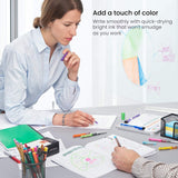 ARTEZA Rollerball Pens Fine Point, Set of 24 Colored Pens with Liquid Ink, Extra Fine 0.5 mm Needle Tip Pen, Make Precise Lines, Office Supplies for ARTEZA