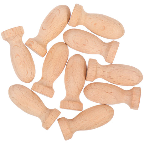 NOLITOY 10pcs Handmade Graffiti Ornaments Unfinished Doll Bodies Peg Dolls Unfinished DIY Peg Doll Peg Dolls People Unfinished Blank Peg Dolls Peg NOLITOY