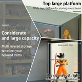 Curio Display Cabinet, Storage Cabinet with 5-Tier Storage Shelves, Display Case with Acrylic Cabinet Door, Toy Organizers Rack & Display Shelf QEWYHGRY