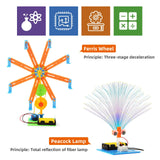 STEM Kit for Girls, Kids Crafts 8-12 Boys, Science Projects Activities Electronic Building Kits 6-8, 4-in-1 Craft Sets for Girl Engineering Toys, DIY BeAndge