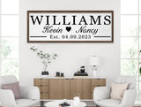 Last Name Signs for Home Personalized Bridal Shower Gift Personalized Wedding Gift Personalized Engagement Gifts Wood Wedding Sign Personalized YCHARTSIGN