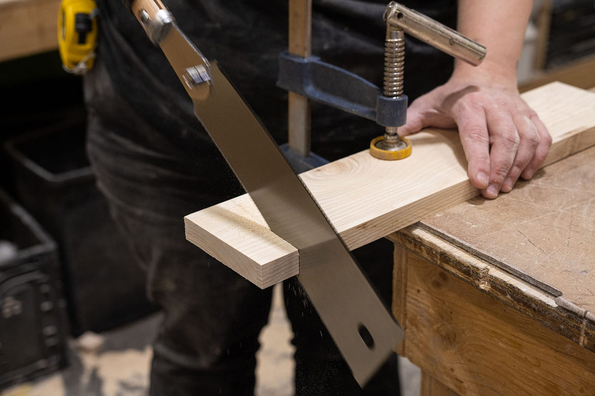 Set of 2 - Ryoba Japanese Pull Saw 9.5 Inch and Flush Cut Saw 6 Inch – Woodworking Tools Ryoba Table Saw – Steel Blades and Wood Handles, Handsaw 2 Clarke Brothers